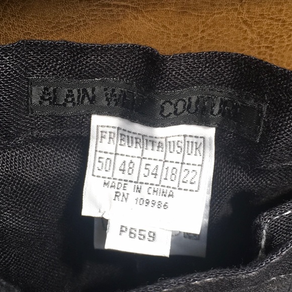 Alain Weiz black linen pant size 18. - Picture 2 of 3